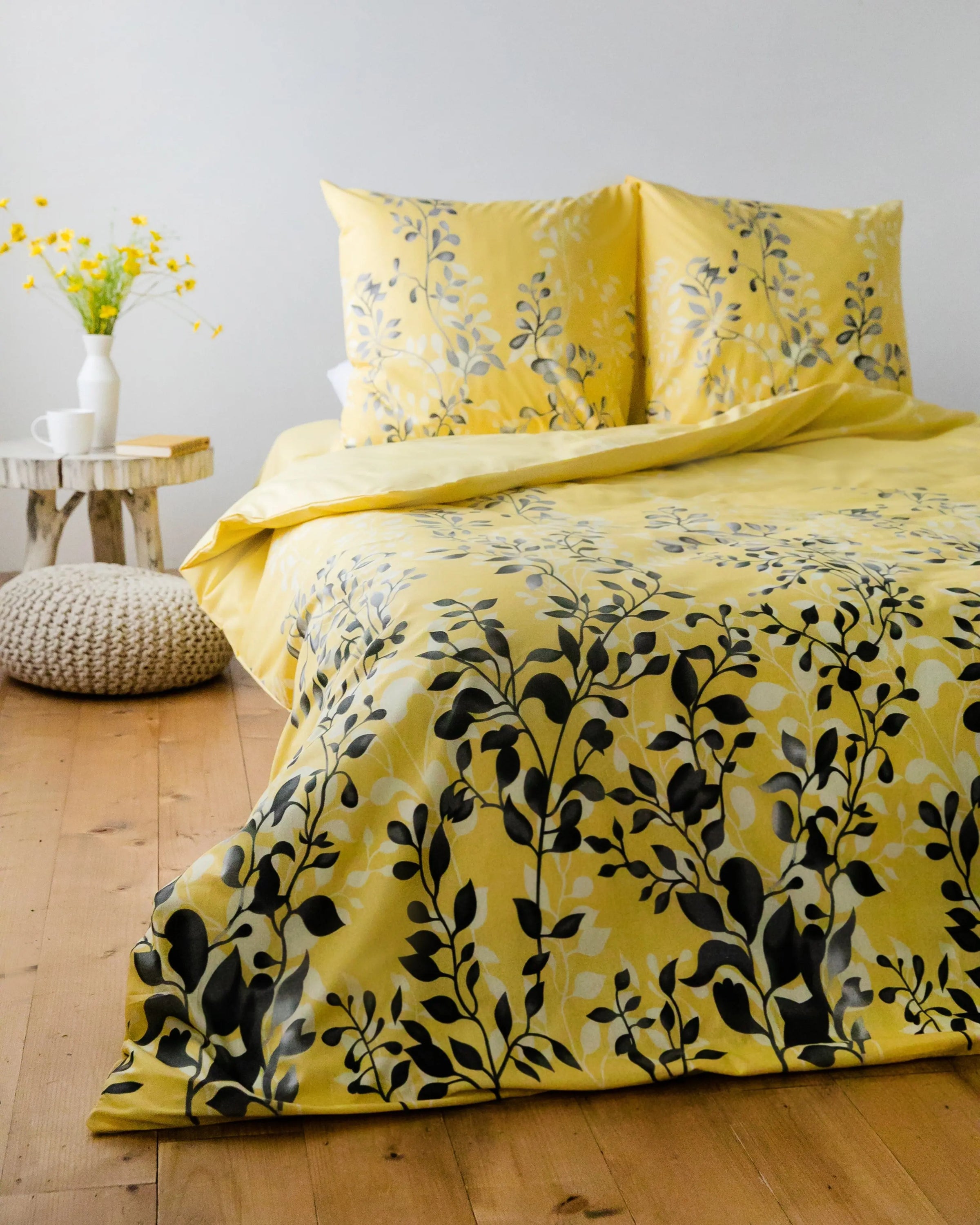 Комплект постільної білизни "Everyday collection" полуторний Black and Yellow 