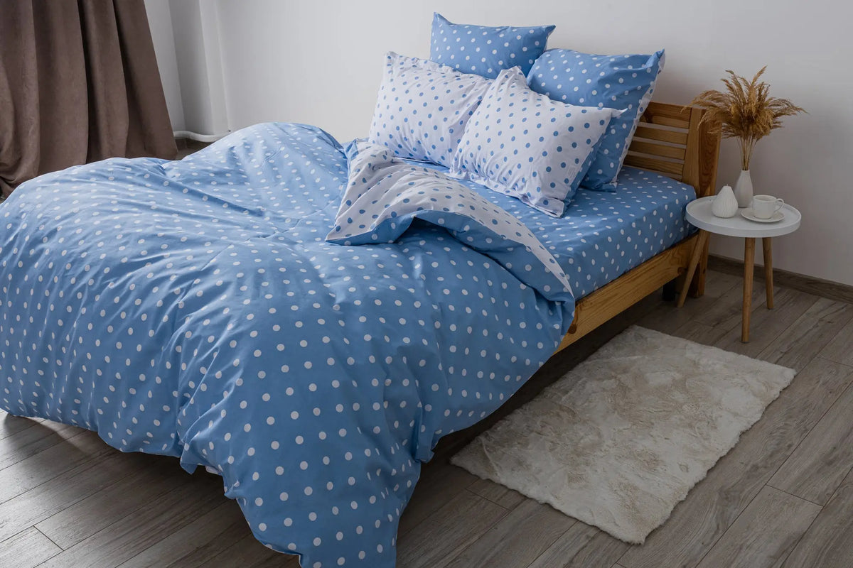 Комплект постільної білизни ТЕП "Happy Sleep" Light Blue Dots, 50x70 полуторний