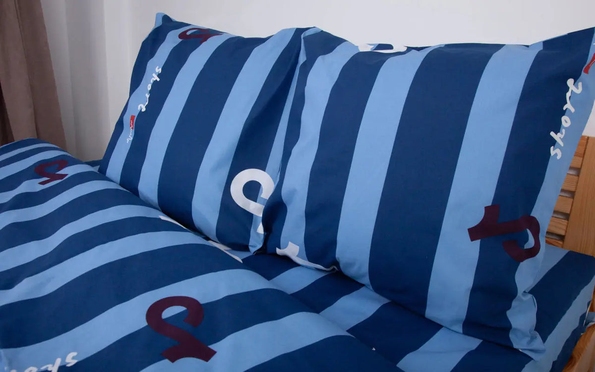 Комплект постільної білизни ТЕП "Soft dreams" Line Blue, 70x70 полуторний