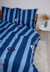 Комплект постільної білизни ТЕП "Soft dreams" Line Blue, 70x70 євро 