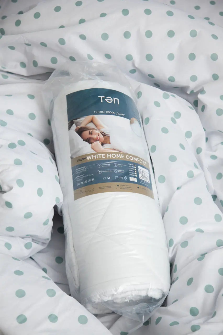 Ковдра "WHITE HOME COMFORT" 200*220 см (350г/м2) туб-пакет 