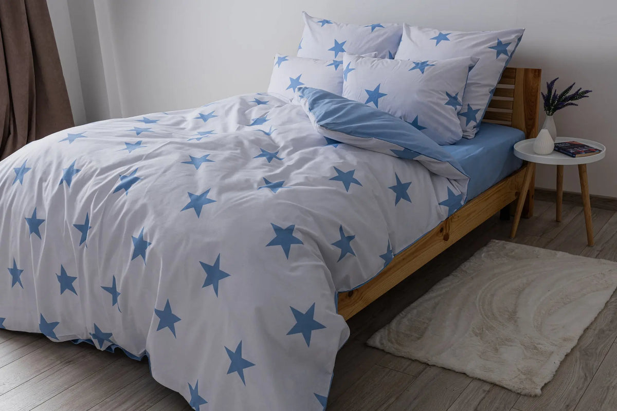 Комплект постільної білизни ТЕП "Soft dreams" Morning Star Blue, 70x70 полуторний