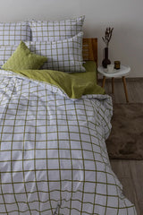 Комплект постільної білизни "ТЕП" Olive Check, 70x70 двоспальний 