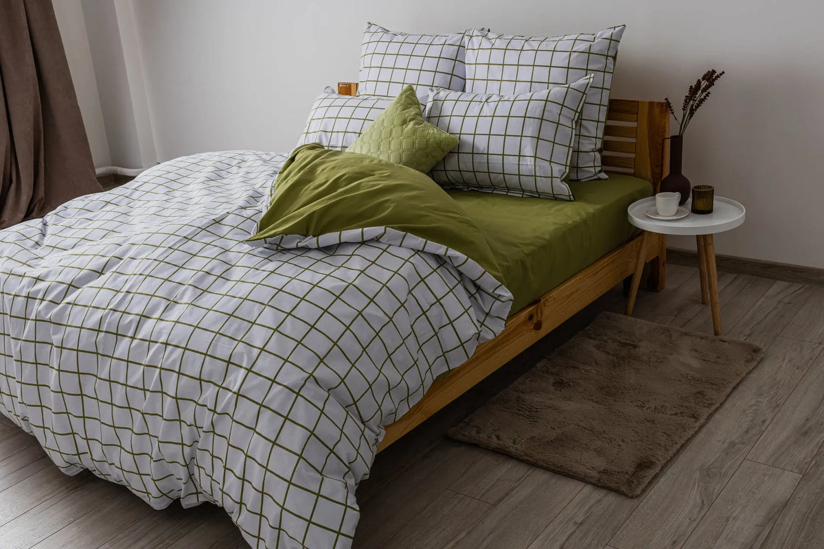 Комплект постільної білизни "ТЕП" Olive Check, 70x70 сімейний