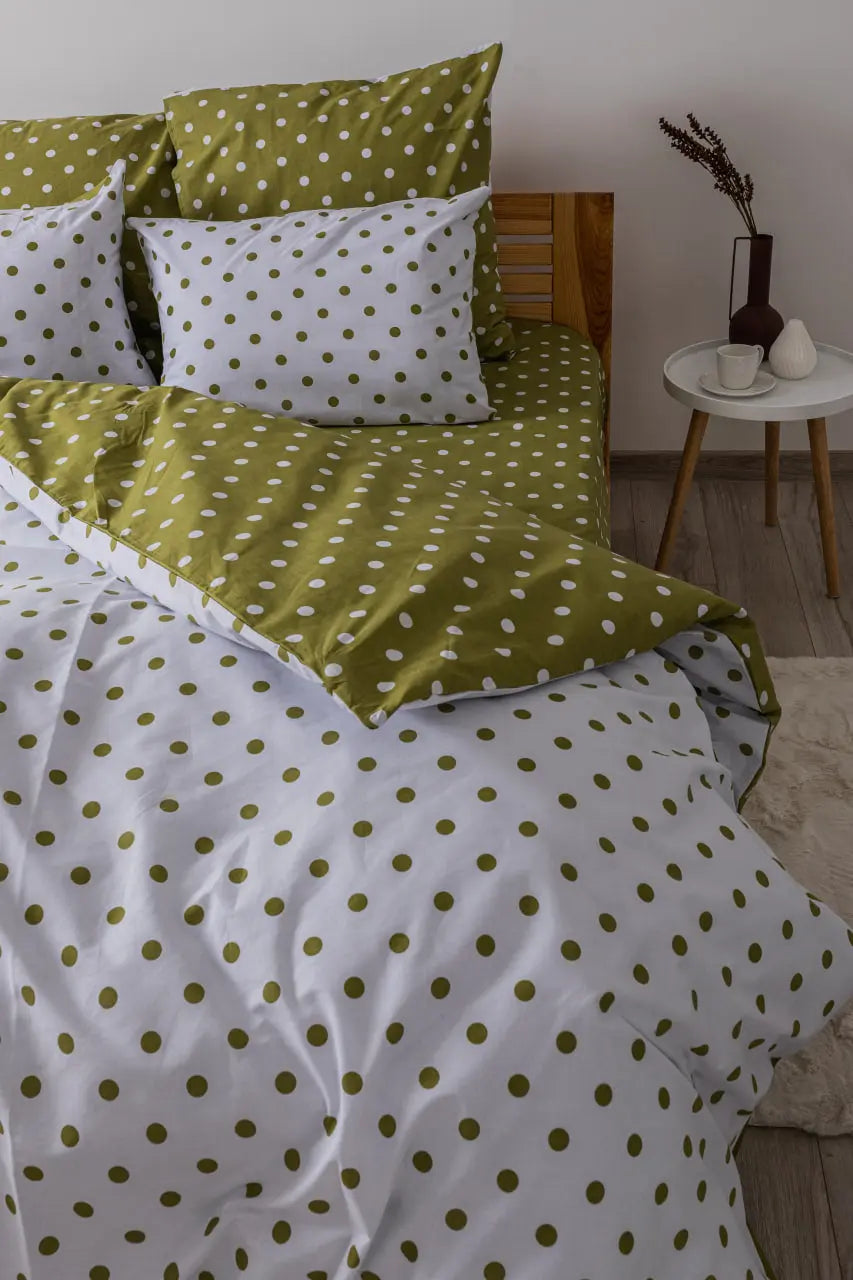 Комплект постільної білизни ТЕП "Happy Sleep" Olive Dots, 50x70 двоспальний 