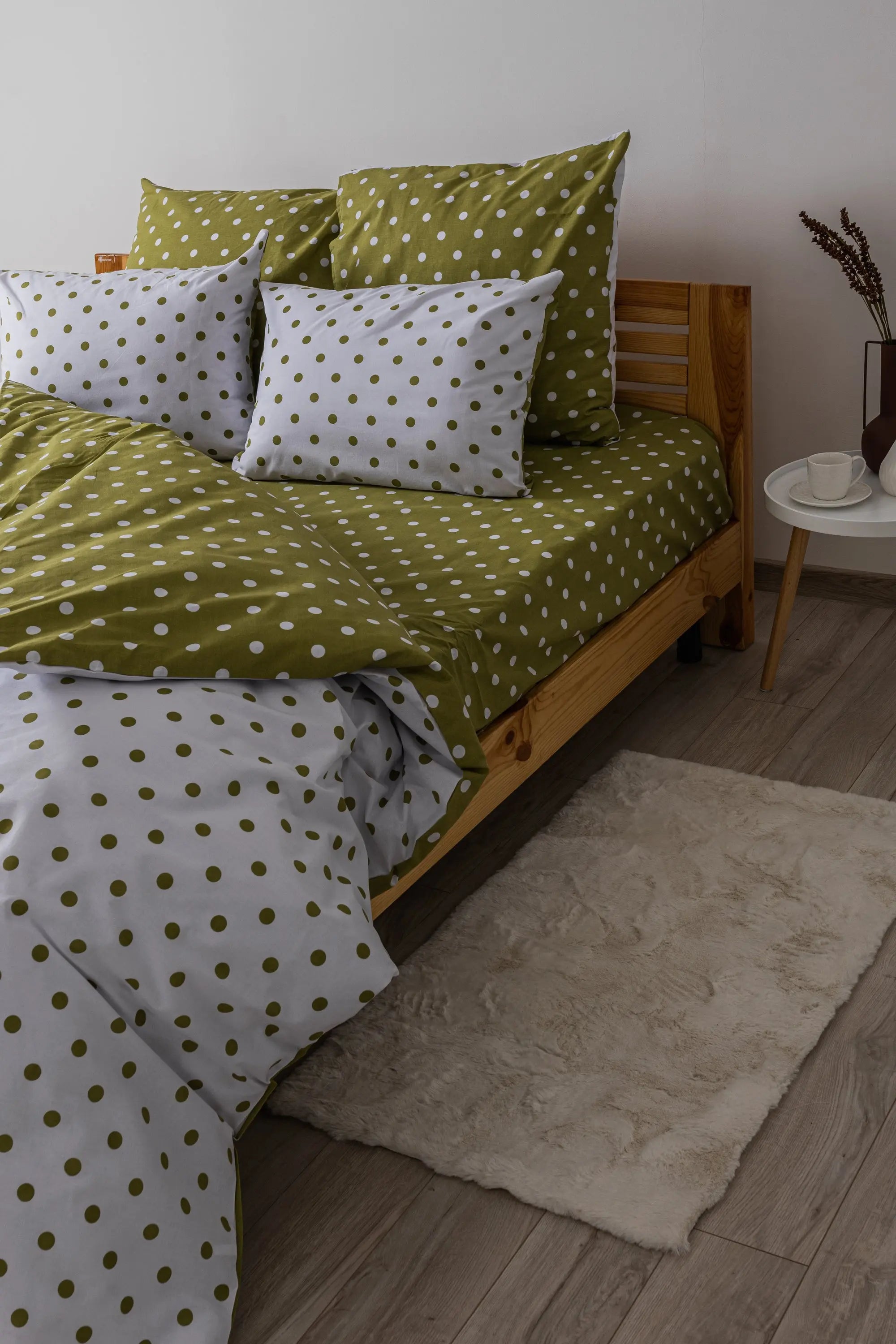 Комплект постільної білизни ТЕП "Happy Sleep" Olive Dots, 50x70 полуторний 