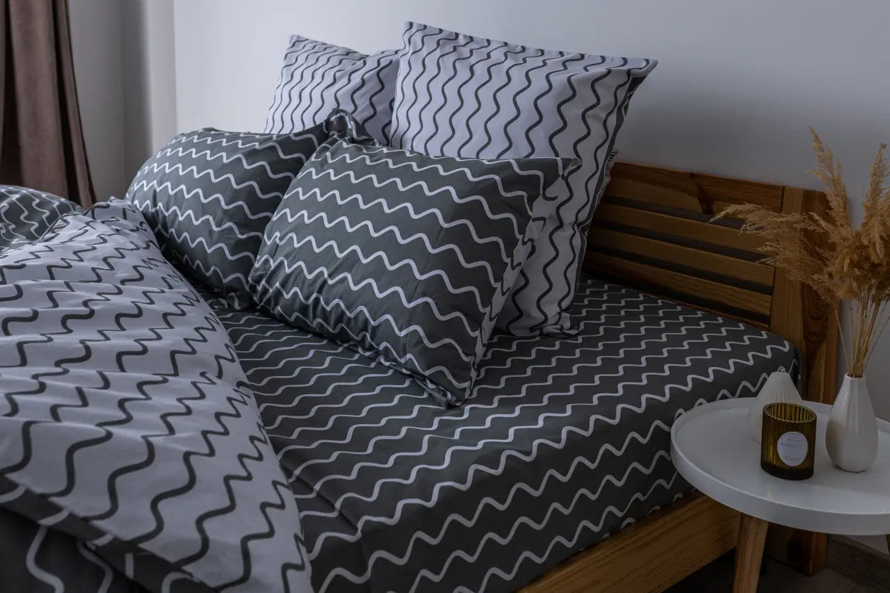 Комплект постільної білизни ТЕП "Happy Sleep" Pearl Dream - GREY, 50x70 двоспальний 