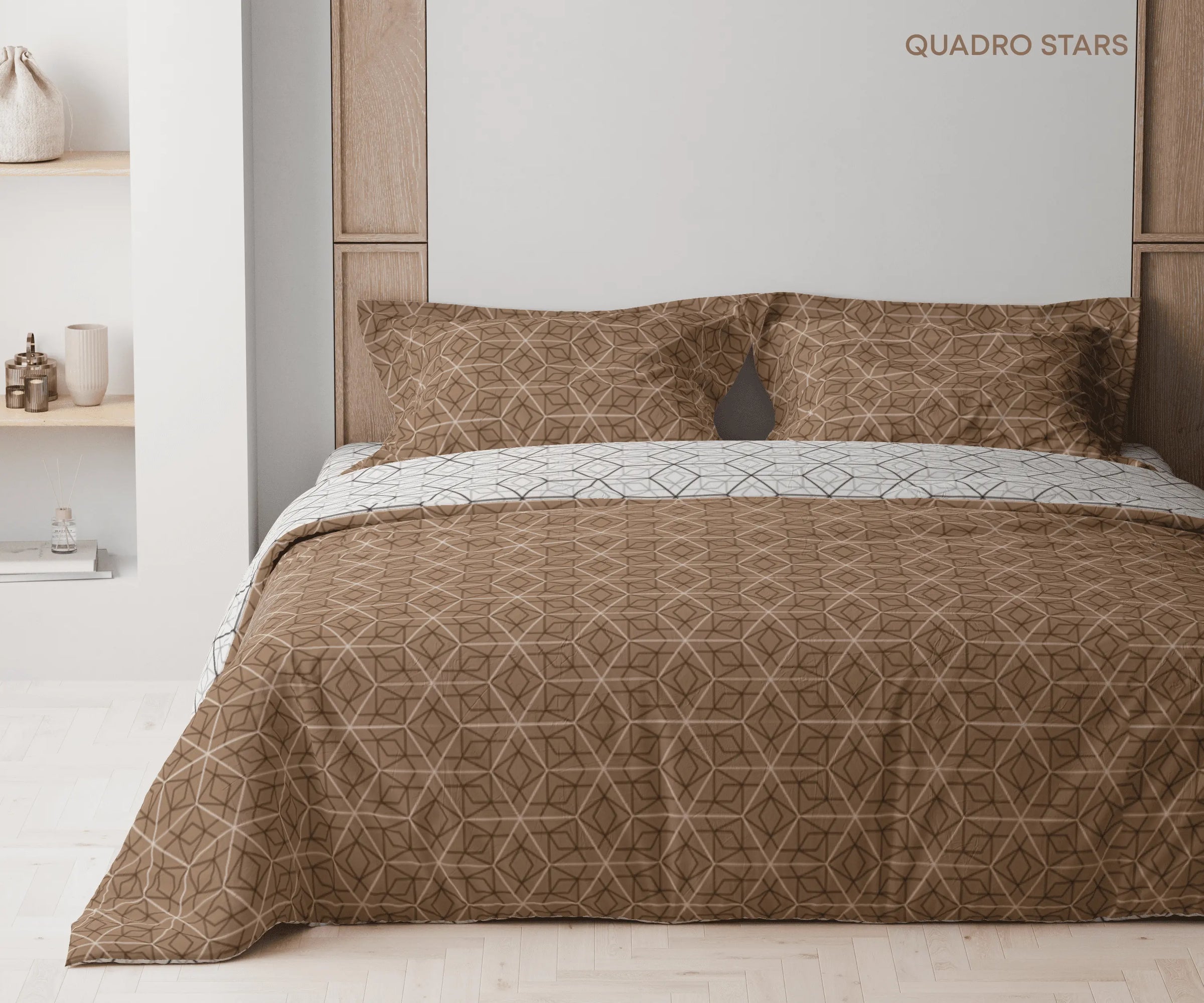 Комплект постільної білизни ТЕП "Happy Sleep" Quadro Stars, 50x70 двоспальний 
