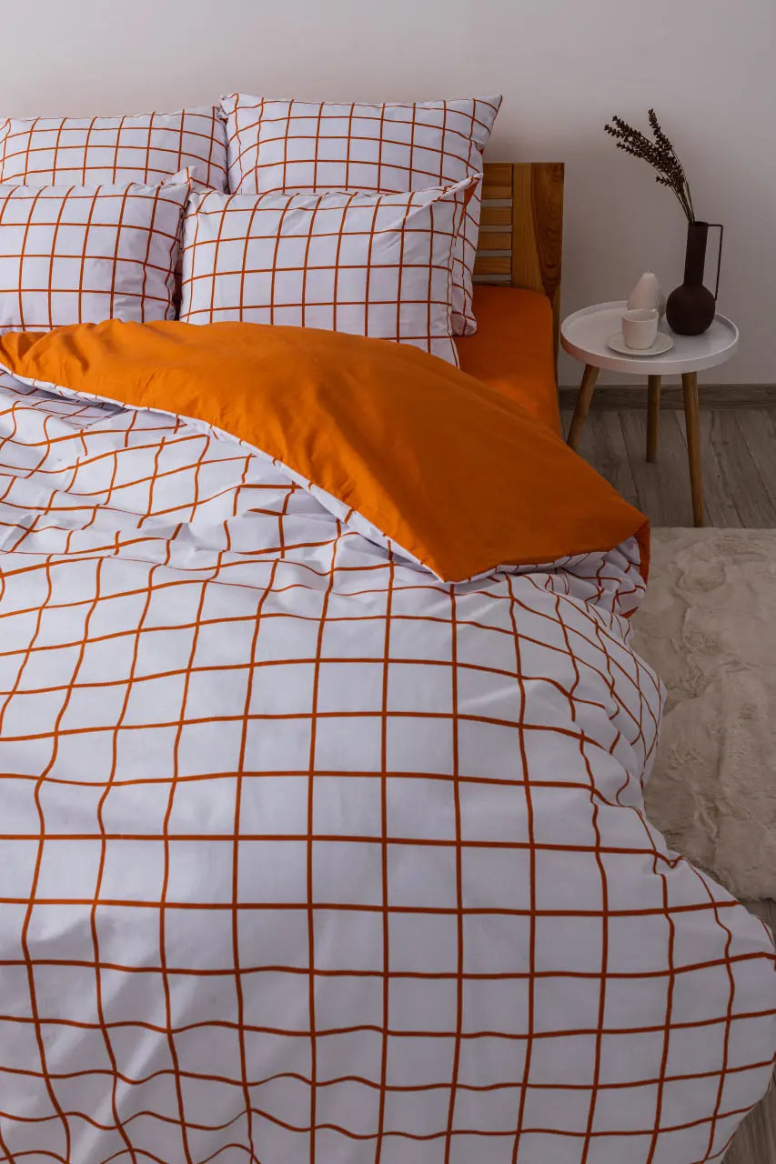 Комплект постільної білизни "ТЕП" TERRACOTTA Check, 70x70 двоспальний 
