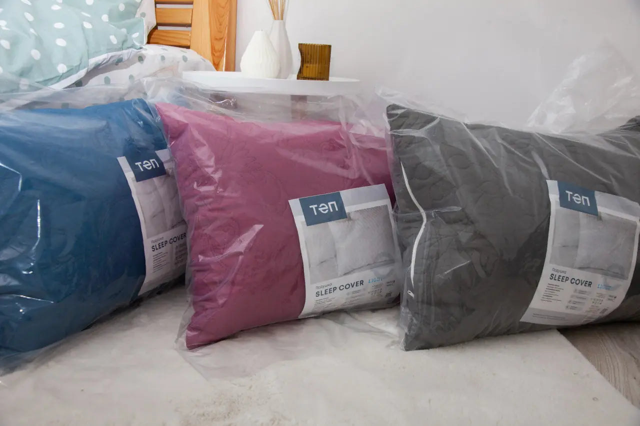 Подушка "SLEEPCOVER LIGHT" 50*70 см (650г) (microfiber) Сірий 